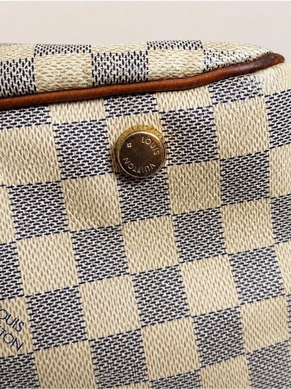 Louis Vuitton Figheri PM Tote Shoulder Bag Damier Azur White - Picture 11 of 16